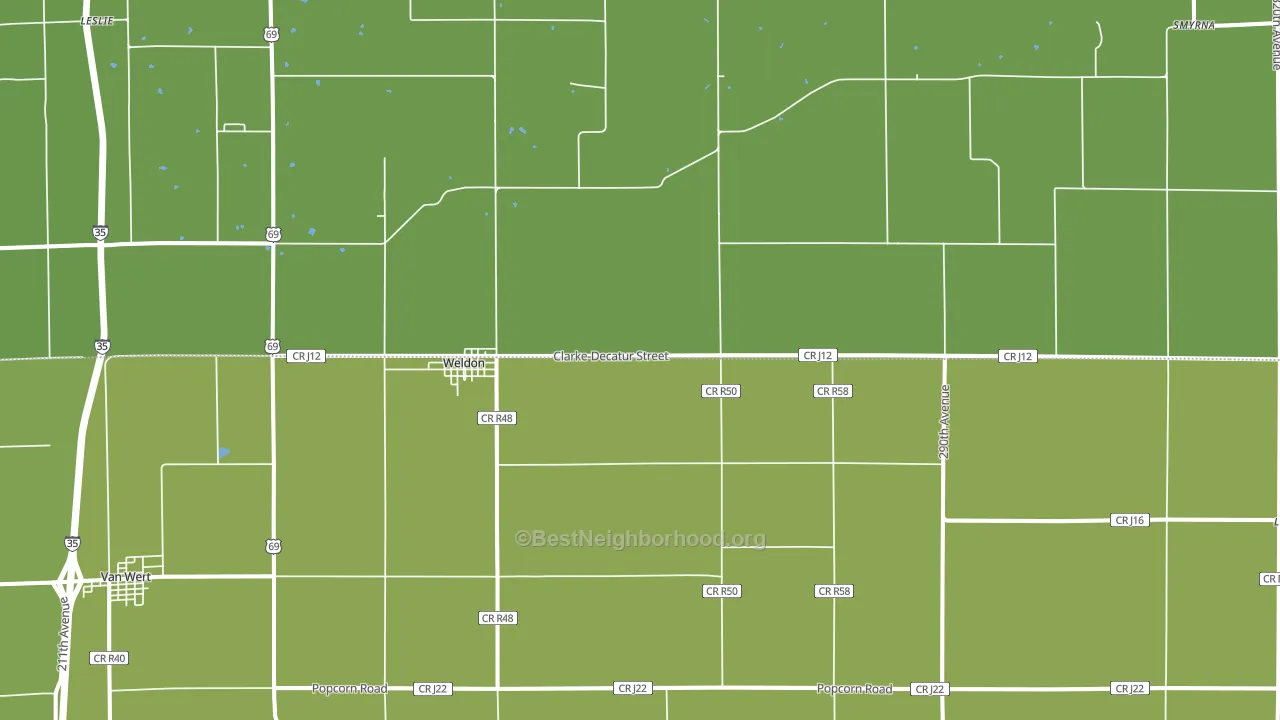 50264, IA block-group voter-turnout map