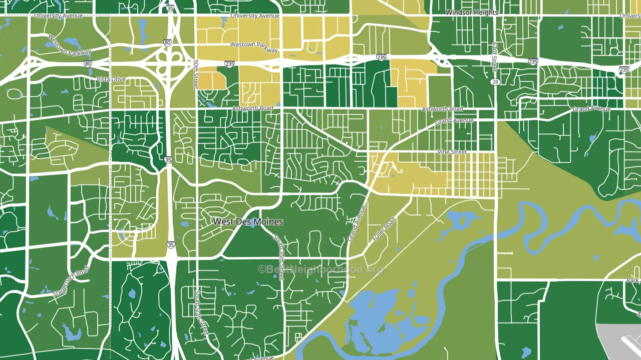 50265, IA block-group voter-turnout map