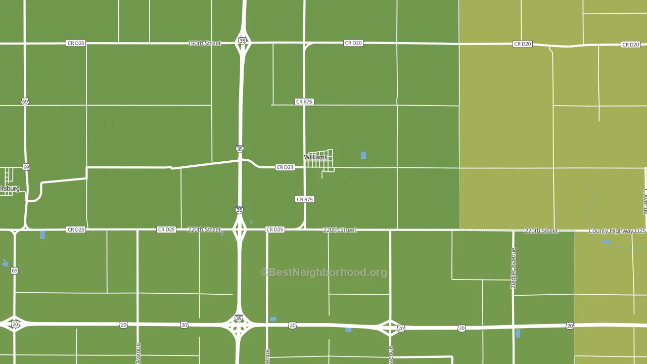 50271, IA block-group voter-turnout map
