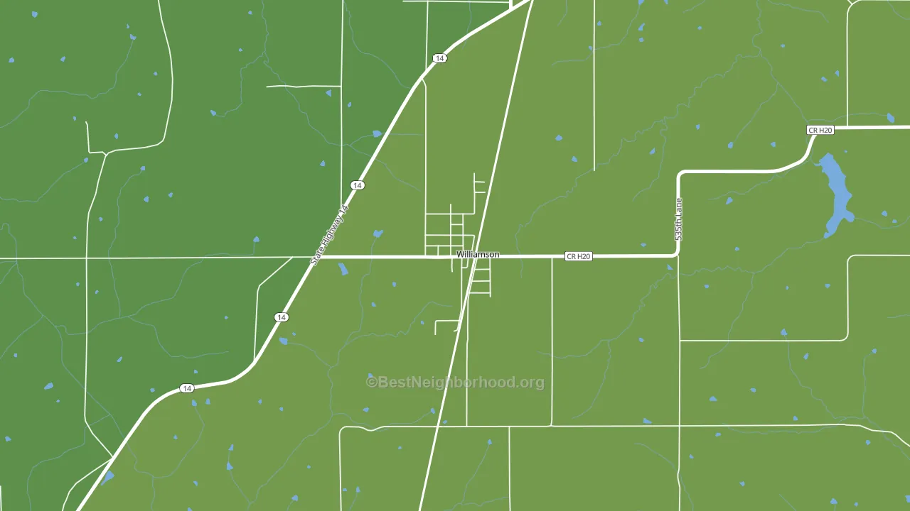 50272, IA block-group voter-turnout map