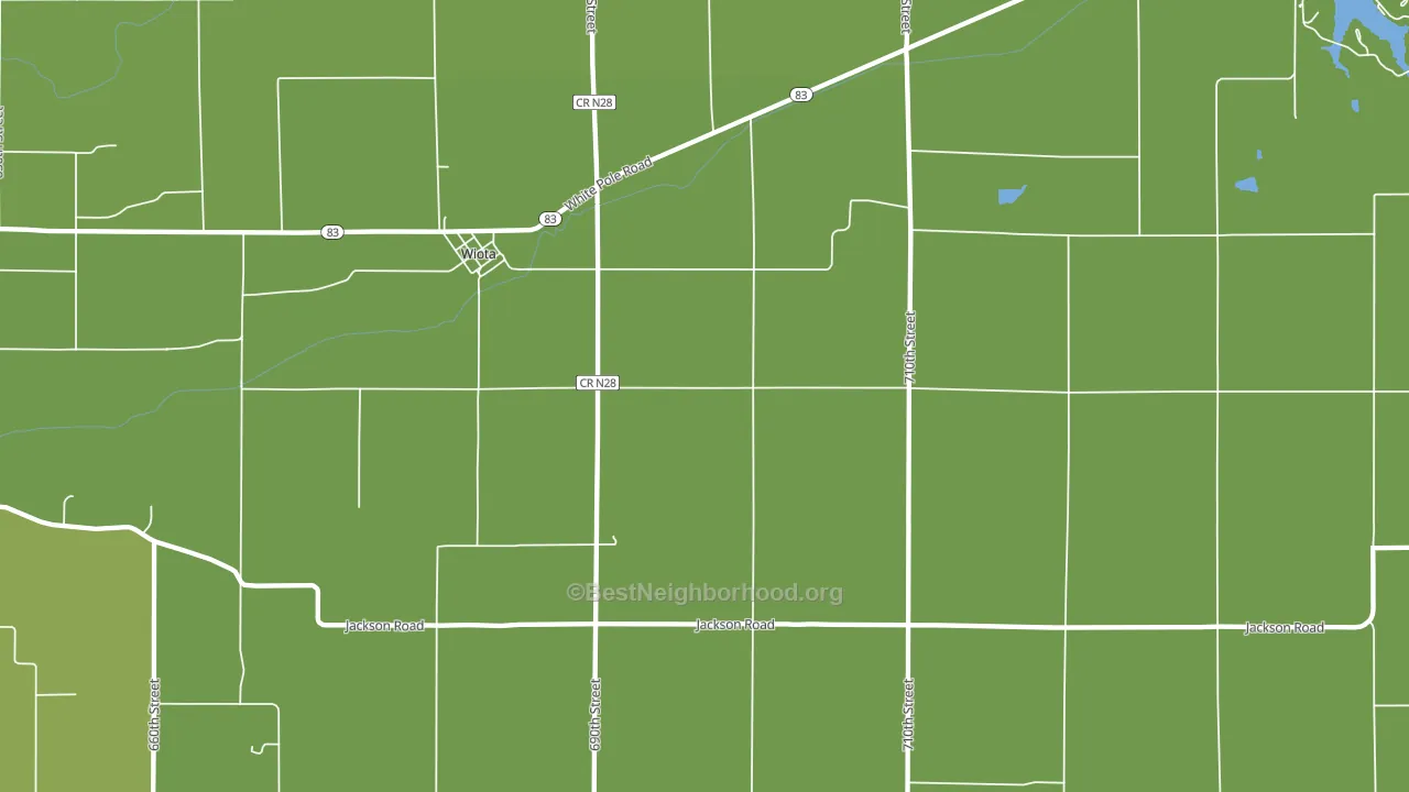 50274, IA block-group voter-turnout map