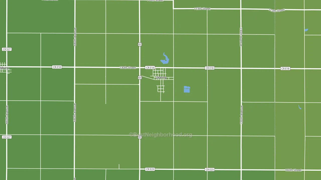 50278, IA block-group voter-turnout map
