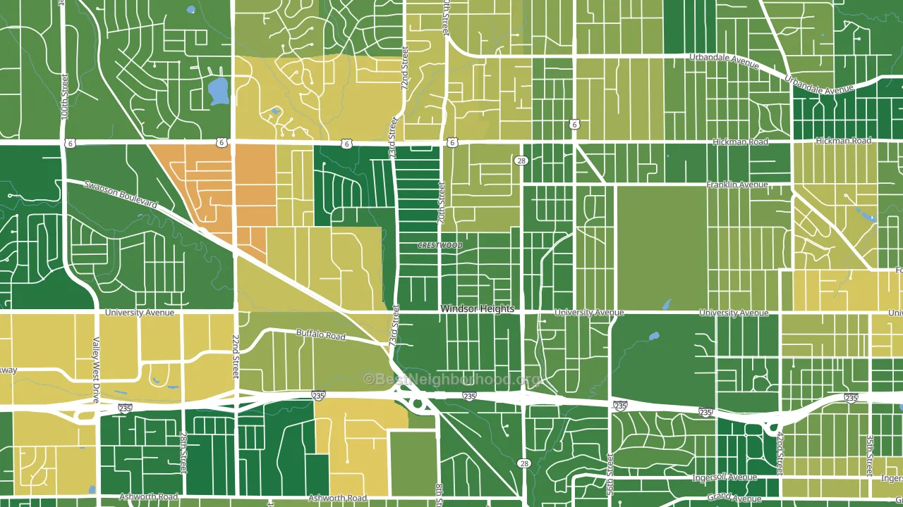 50324, IA block-group voter-turnout map