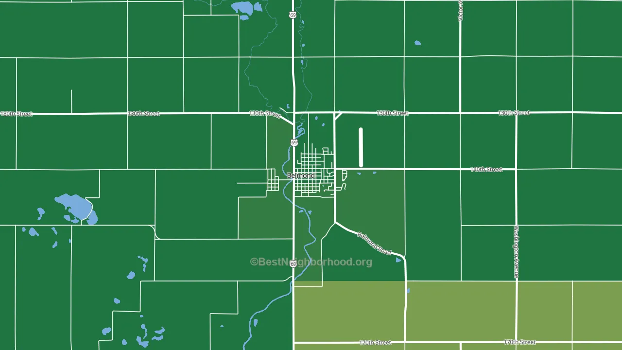 50421, IA block-group voter-turnout map