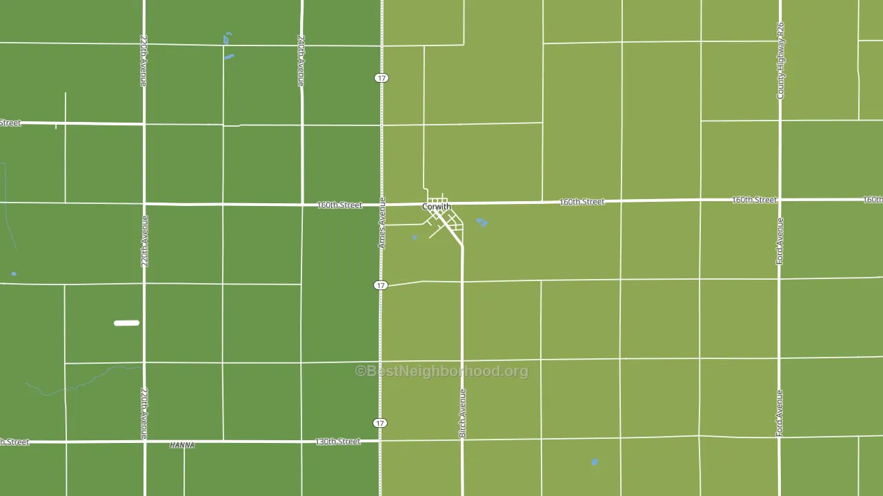 50430, IA block-group voter-turnout map