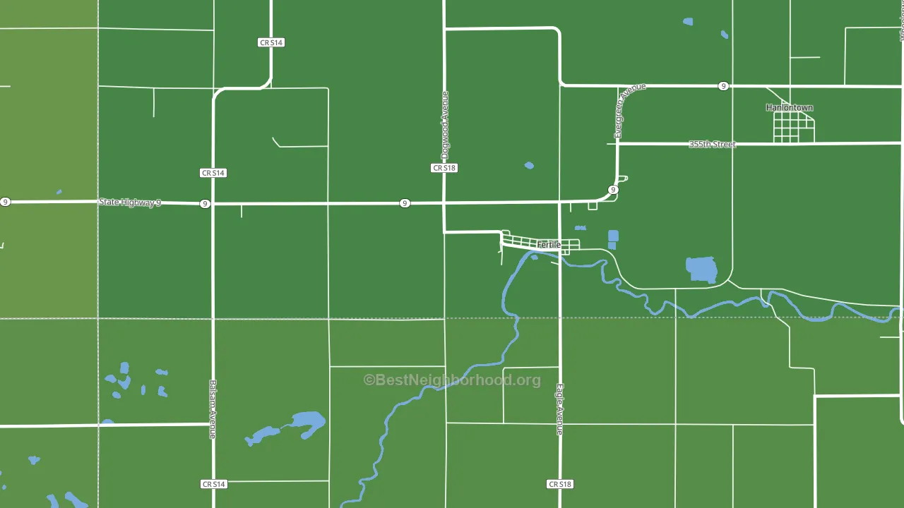 50434, IA block-group voter-turnout map