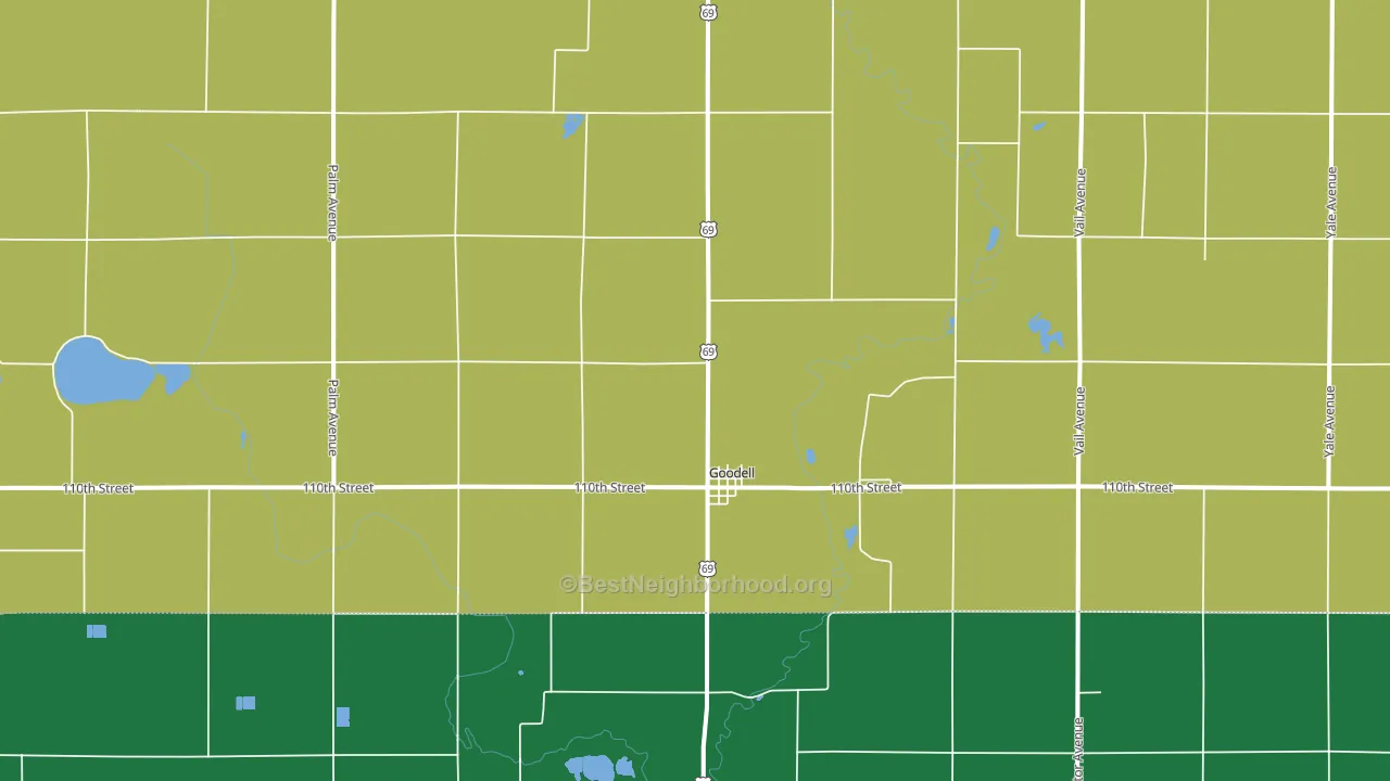50439, IA block-group voter-turnout map