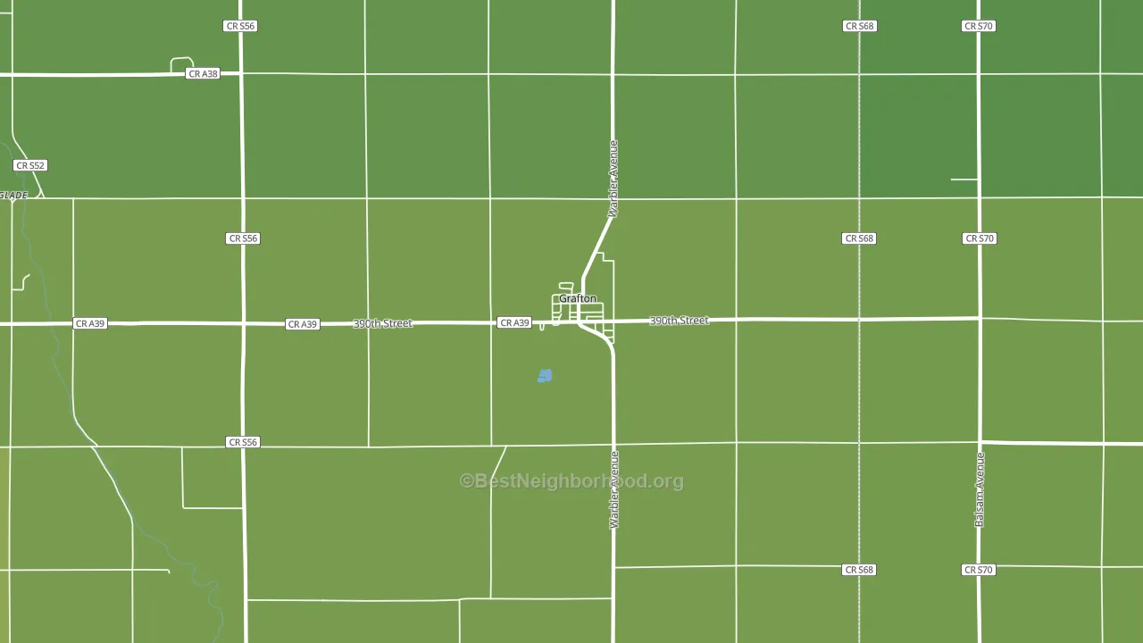 50440, IA block-group voter-turnout map