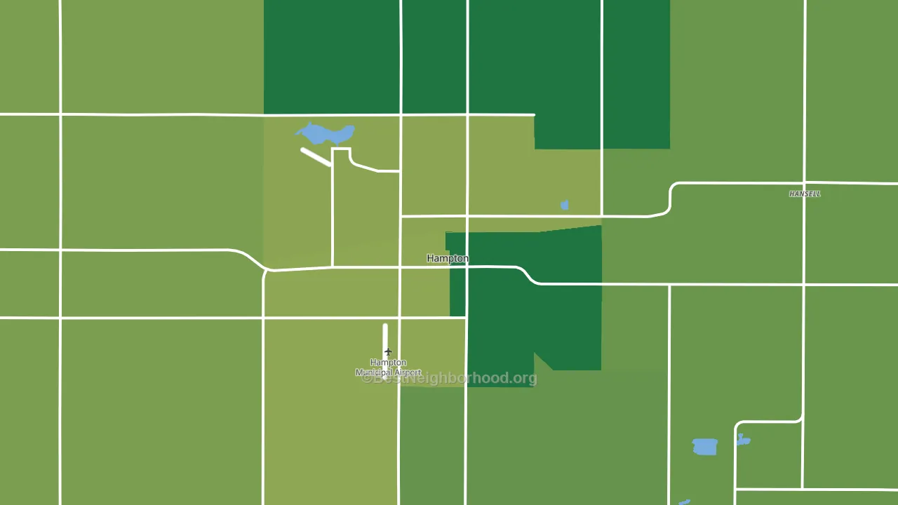 50441, IA block-group voter-turnout map