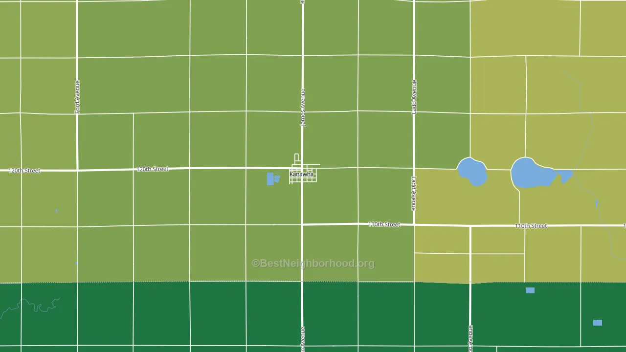 50447, IA block-group voter-turnout map
