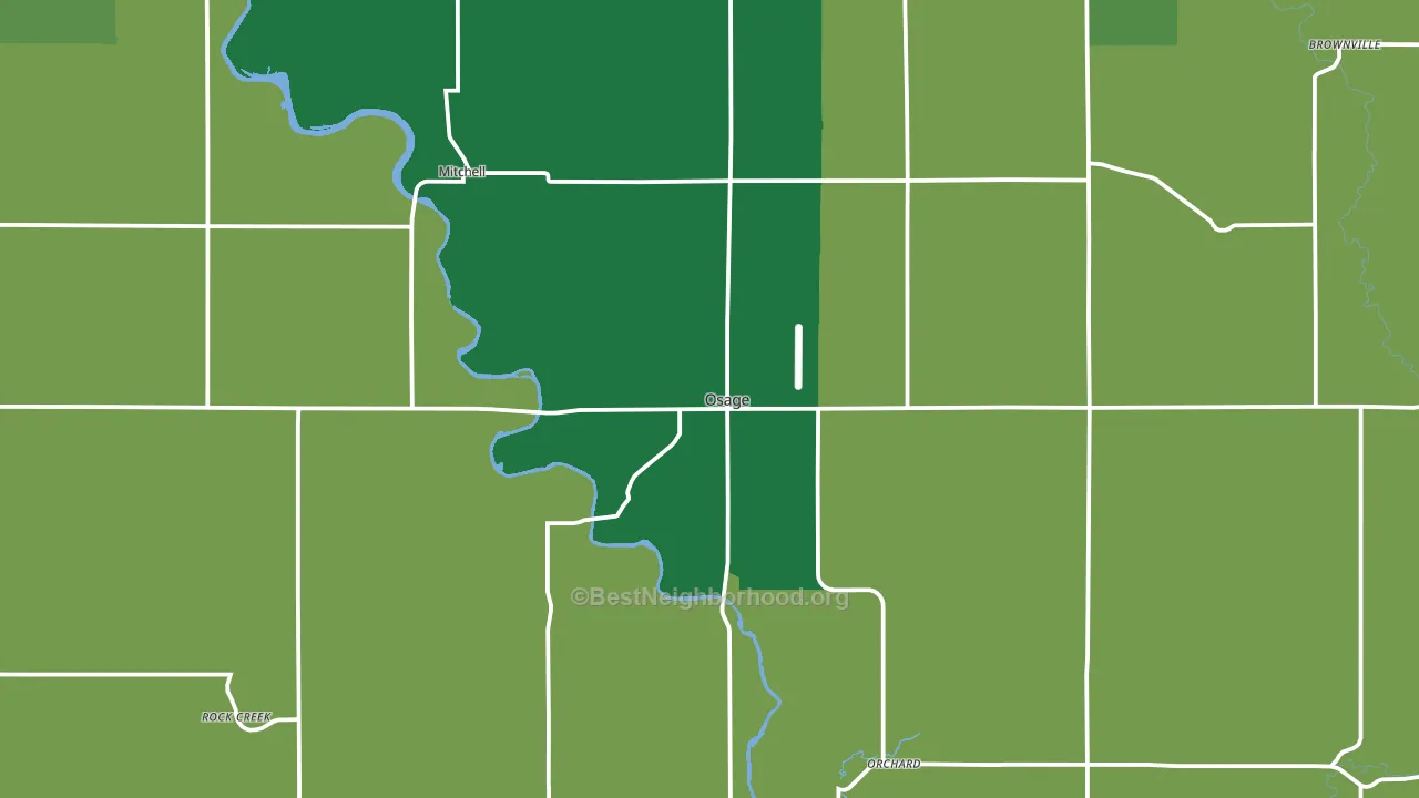 50461, IA block-group voter-turnout map