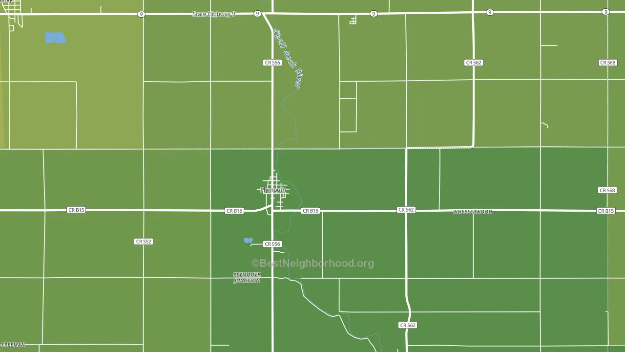 50464, IA block-group voter-turnout map