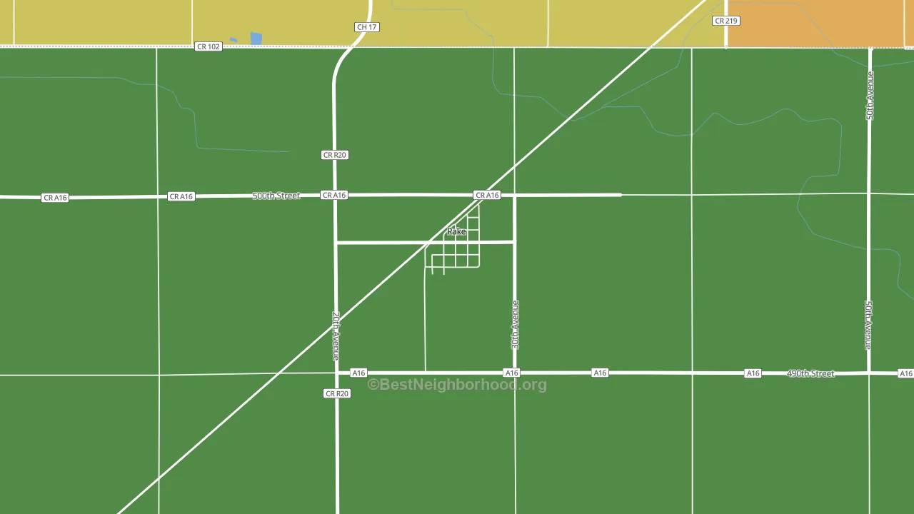 50465, IA block-group voter-turnout map