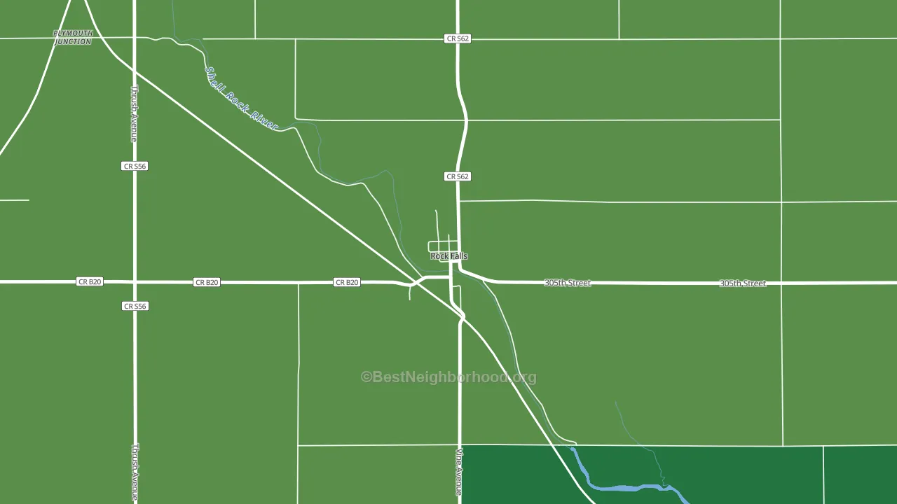 50467, IA block-group voter-turnout map