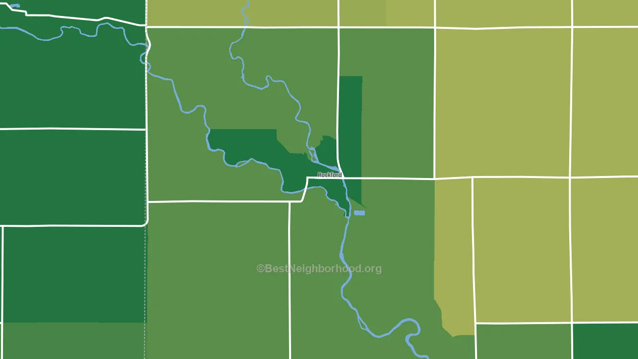 50468, IA block-group voter-turnout map