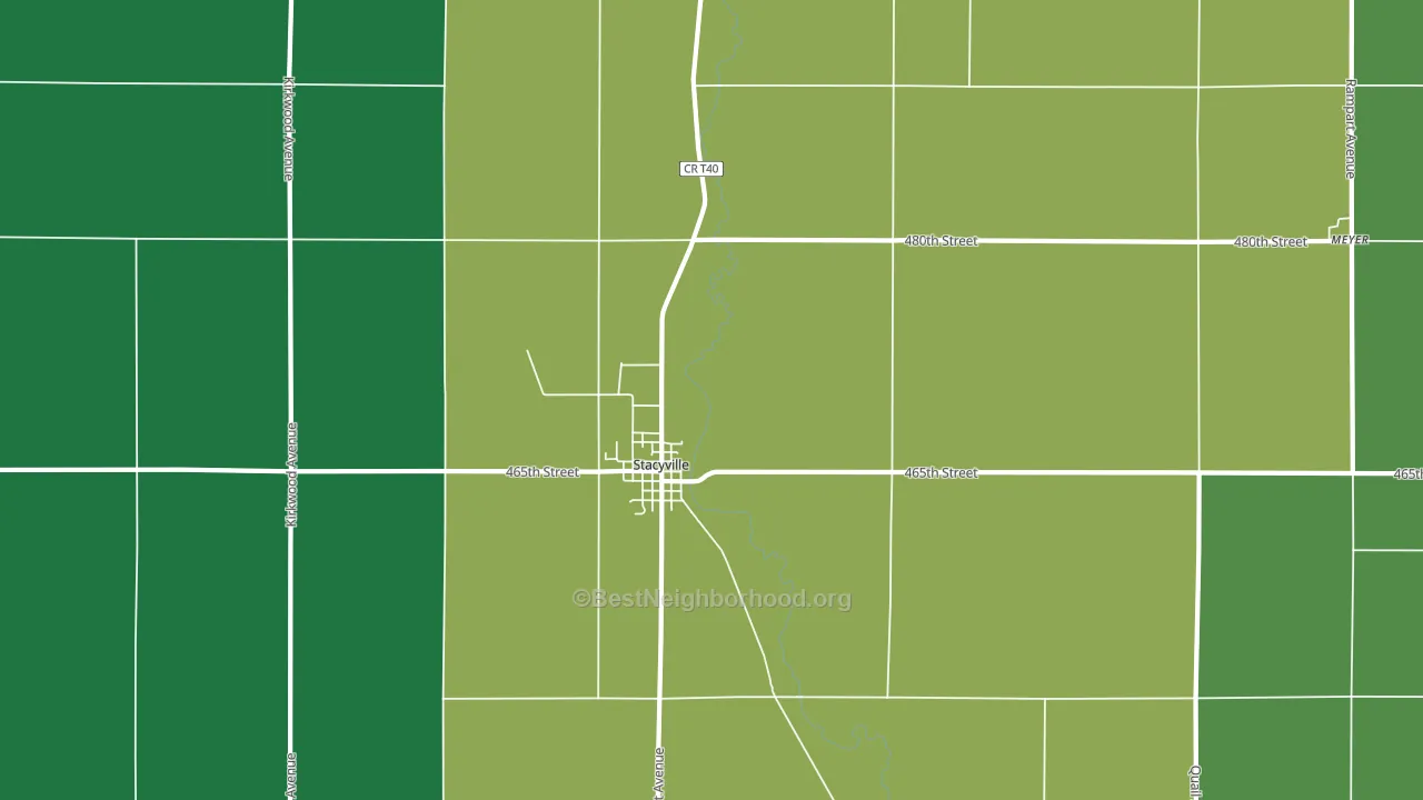 50476, IA block-group voter-turnout map
