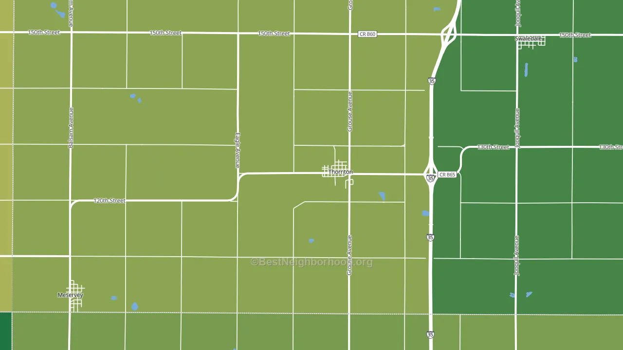 50479, IA block-group voter-turnout map