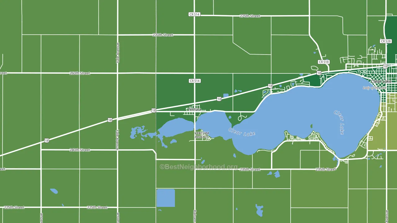 50482, IA block-group voter-turnout map
