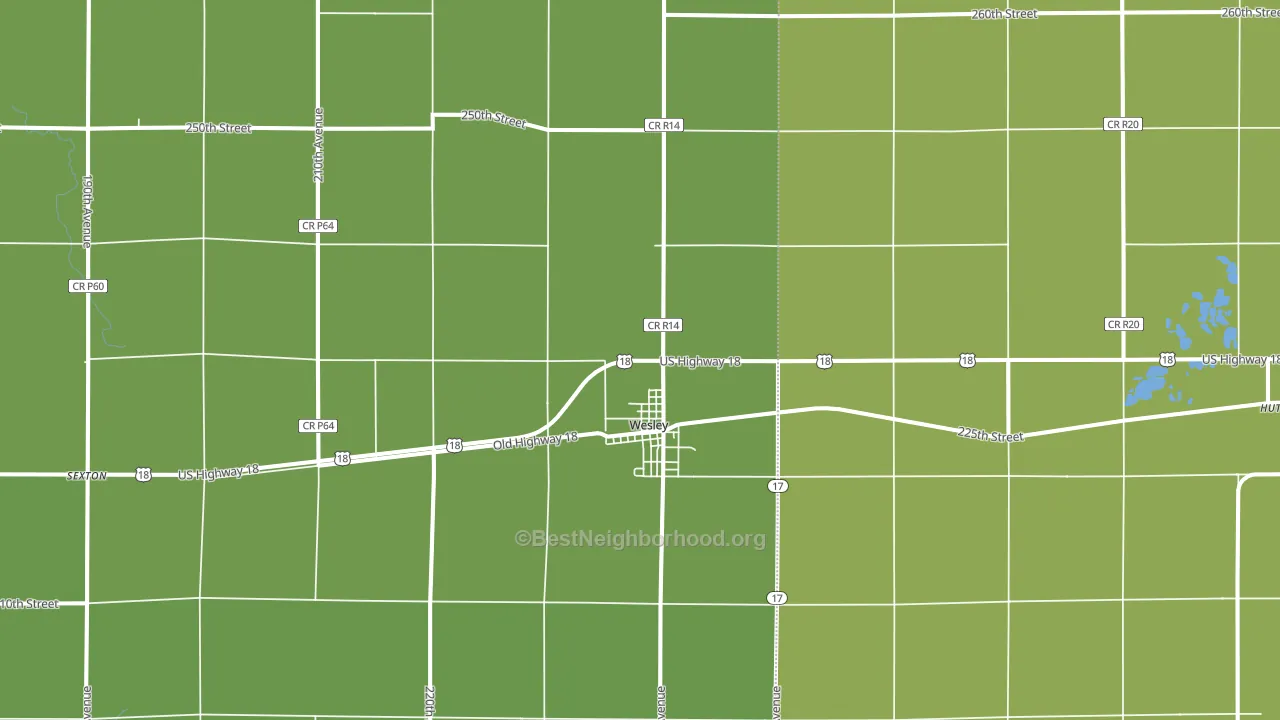50483, IA block-group voter-turnout map