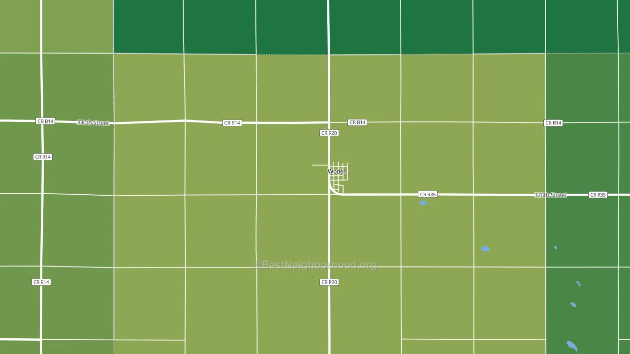 50484, IA block-group voter-turnout map