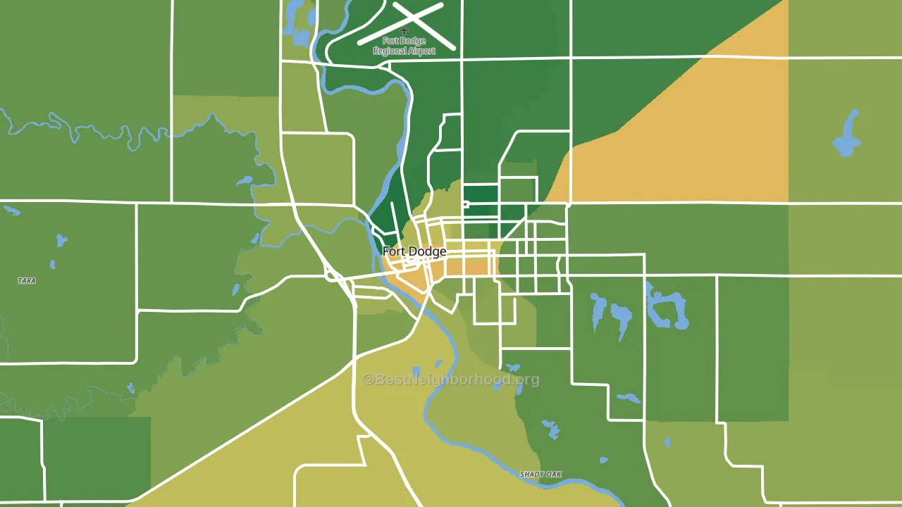 50501, IA block-group voter-turnout map