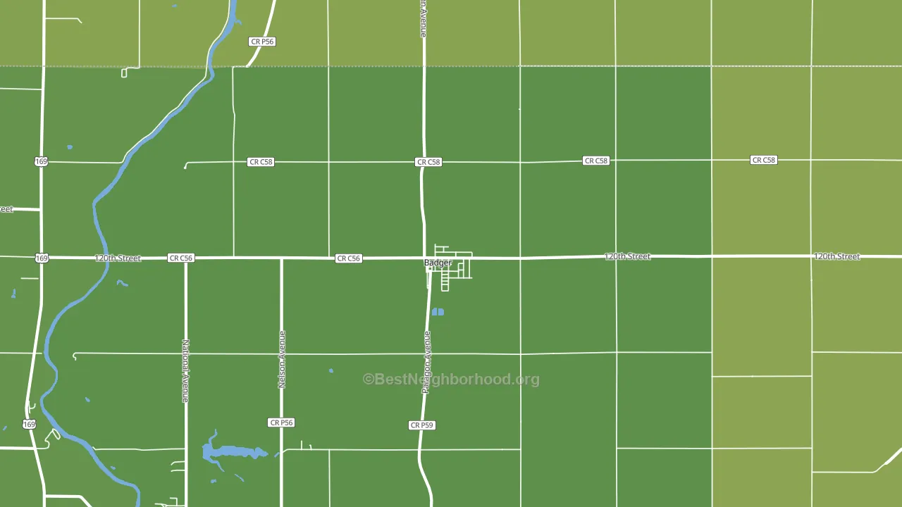 50516, IA block-group voter-turnout map
