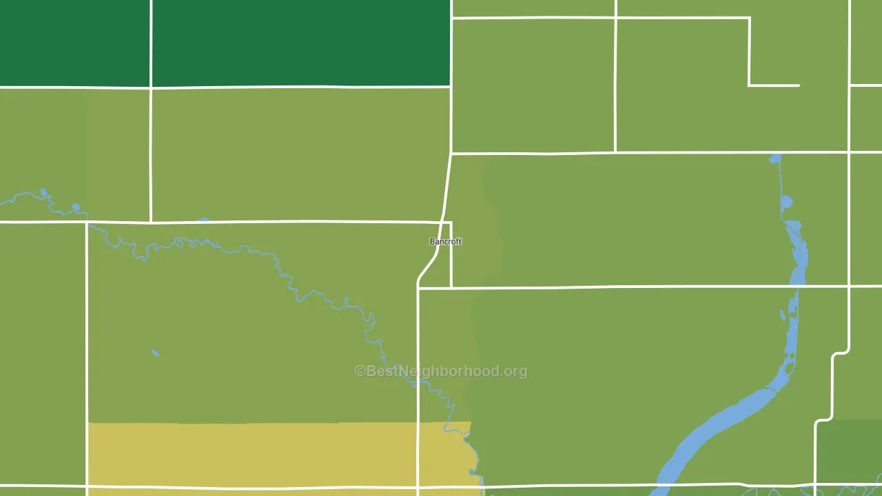 50517, IA block-group voter-turnout map