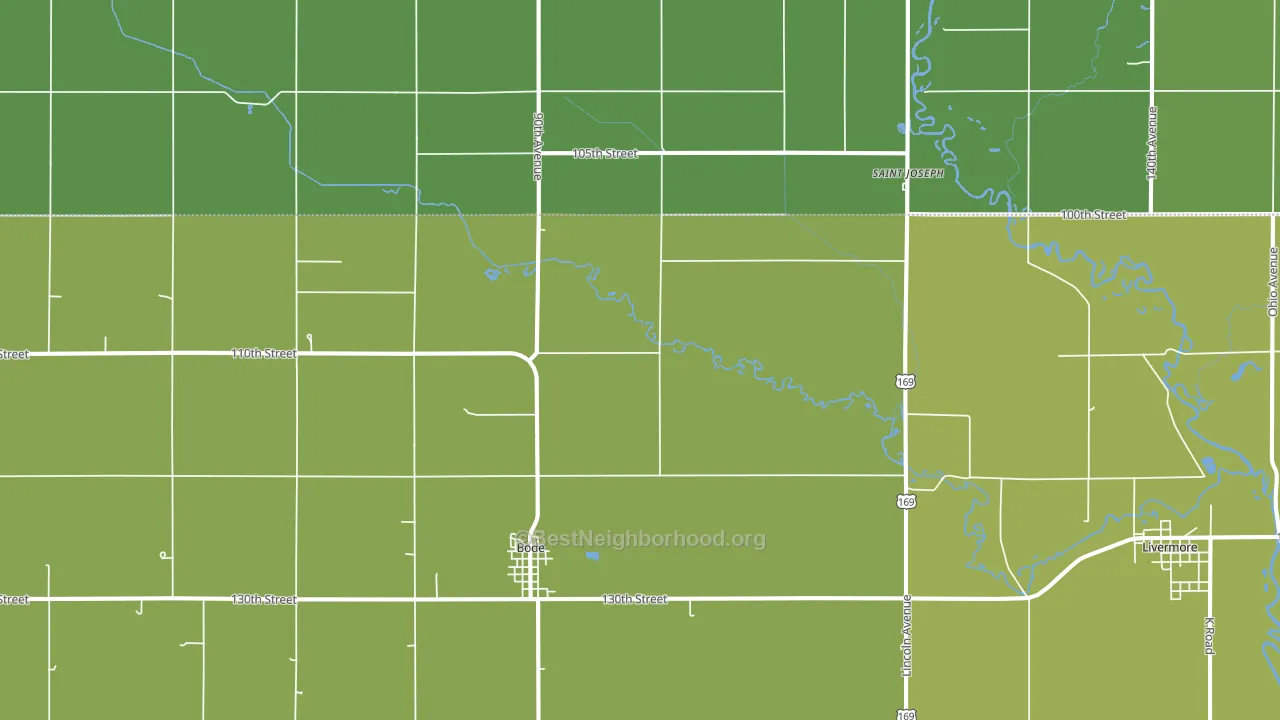 50519, IA block-group voter-turnout map