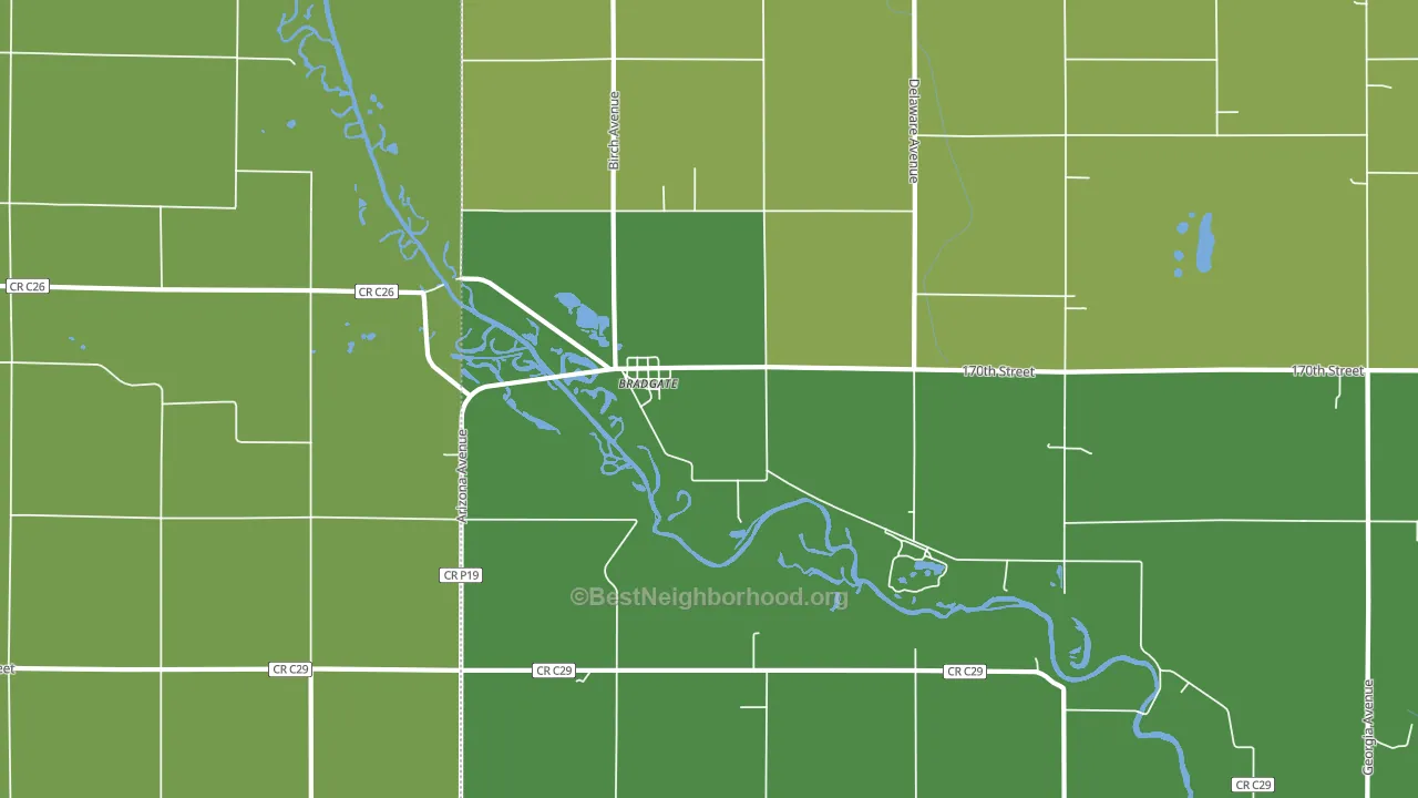 50520, IA block-group voter-turnout map