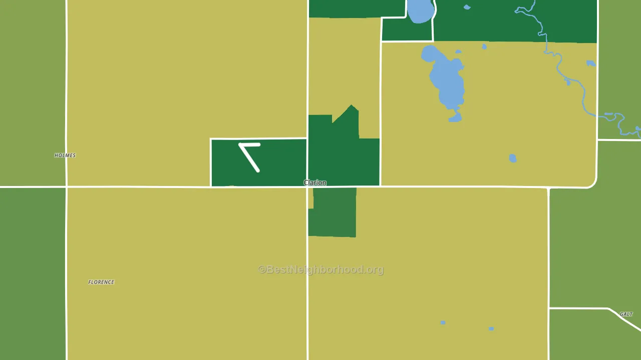 50525, IA block-group voter-turnout map