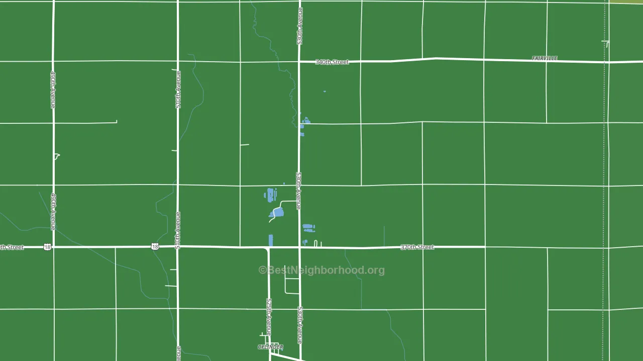 50528, IA block-group voter-turnout map