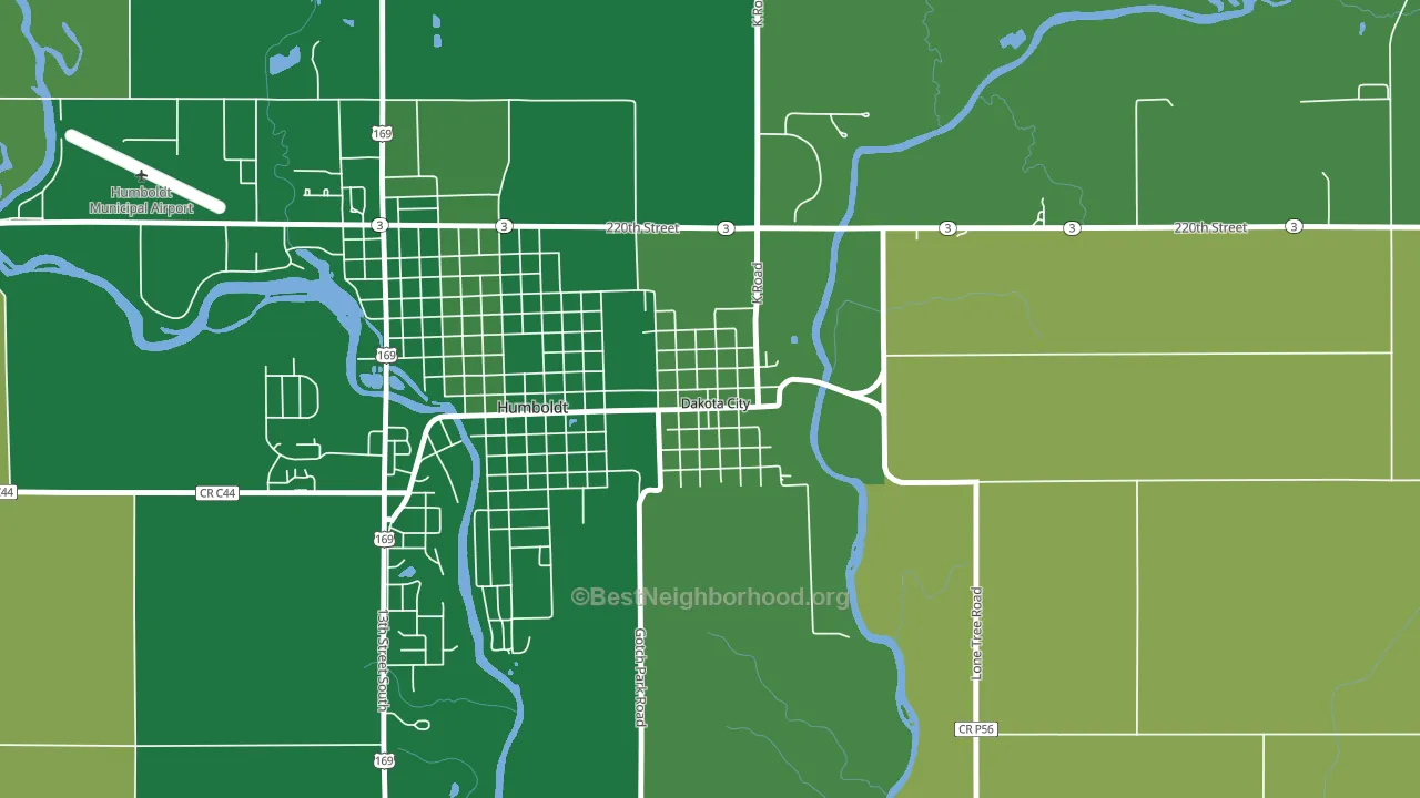 50529, IA block-group voter-turnout map