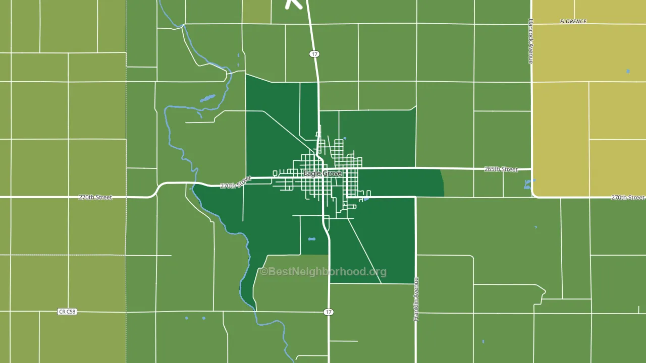 50533, IA block-group voter-turnout map