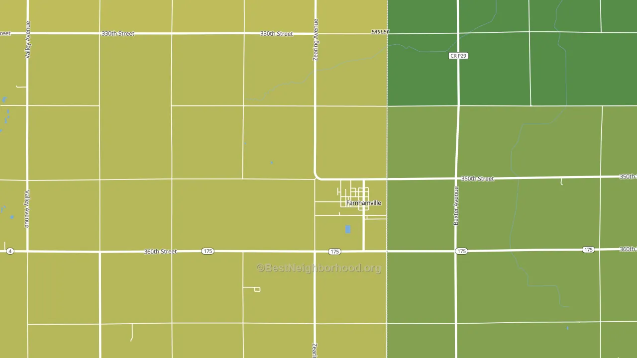 50538, IA block-group voter-turnout map