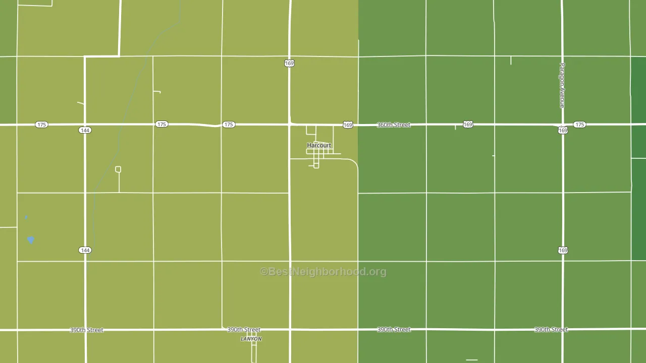 50544, IA block-group voter-turnout map