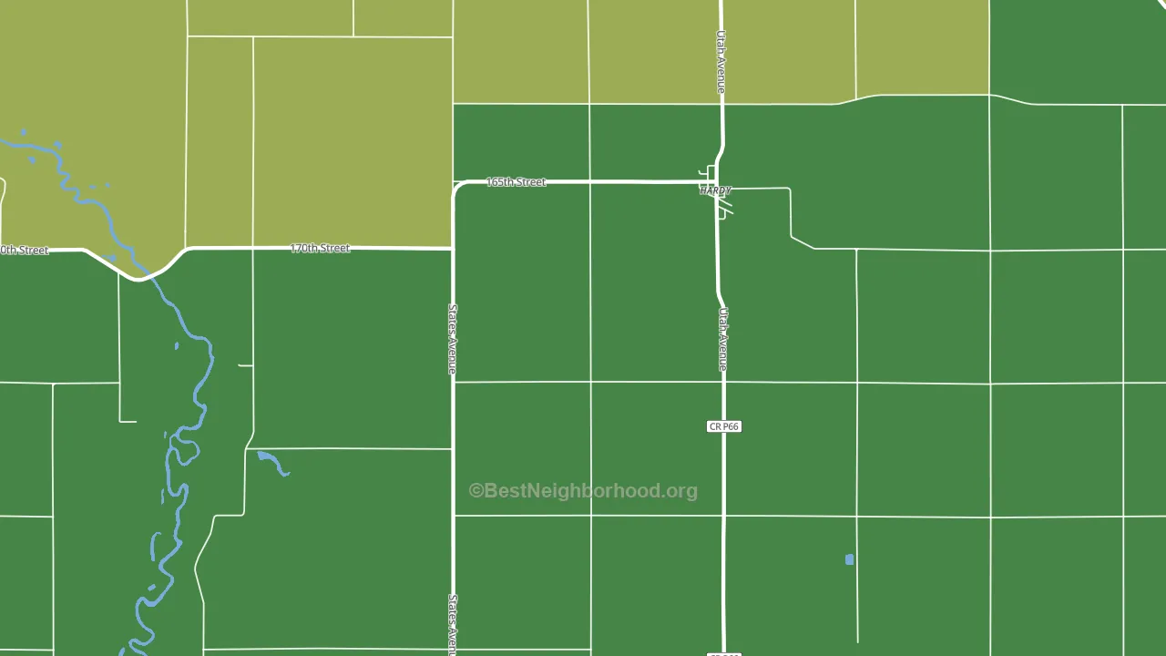 50545, IA block-group voter-turnout map