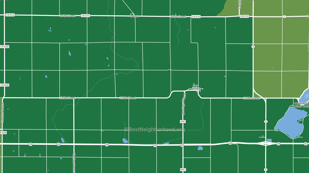 50551, IA block-group voter-turnout map