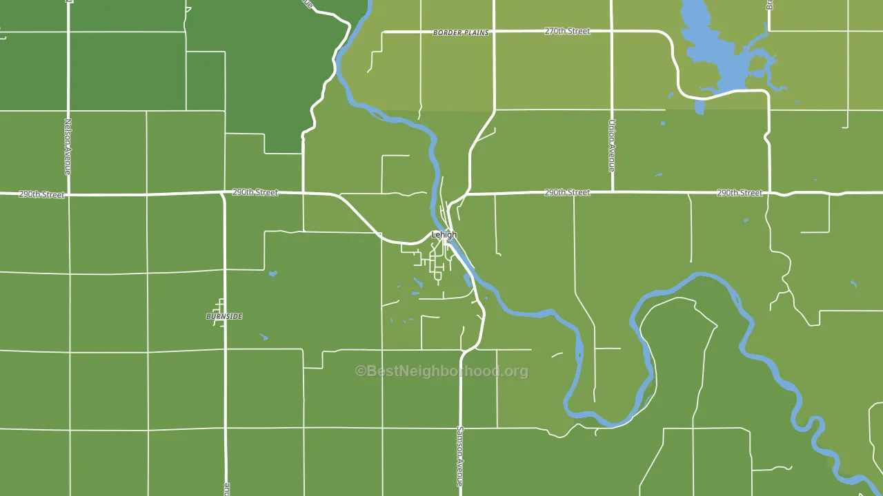 50557, IA block-group voter-turnout map