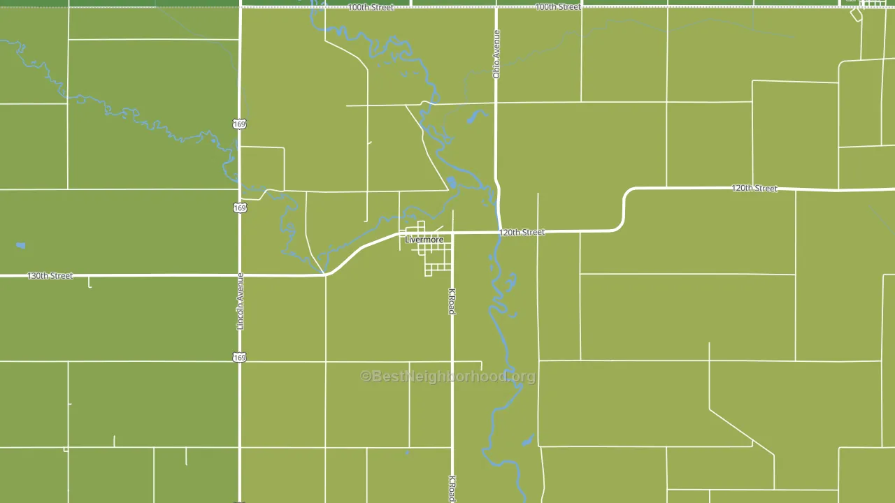50558, IA block-group voter-turnout map