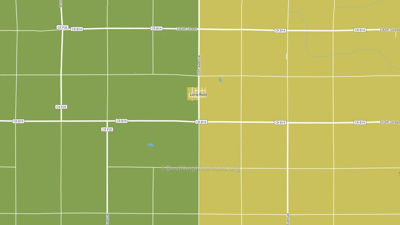 50559, IA block-group voter-turnout map