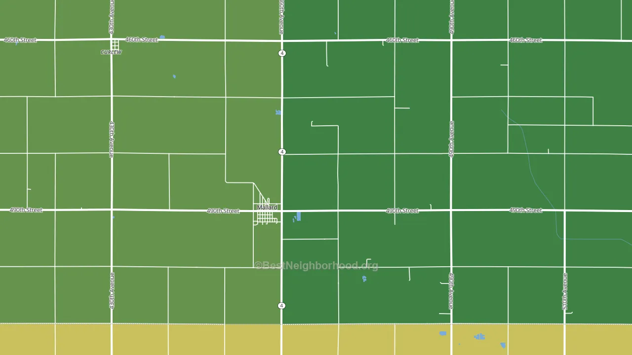 50562, IA block-group voter-turnout map