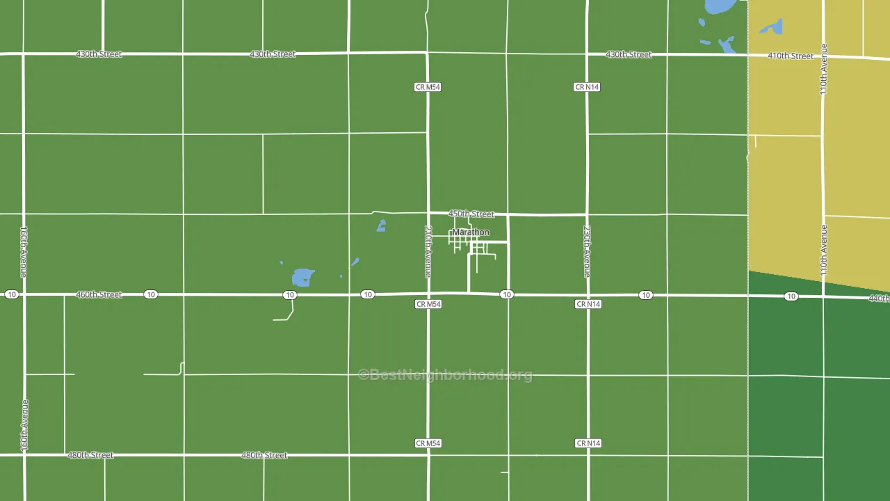 50565, IA block-group voter-turnout map