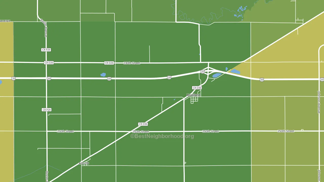 50566, IA block-group voter-turnout map