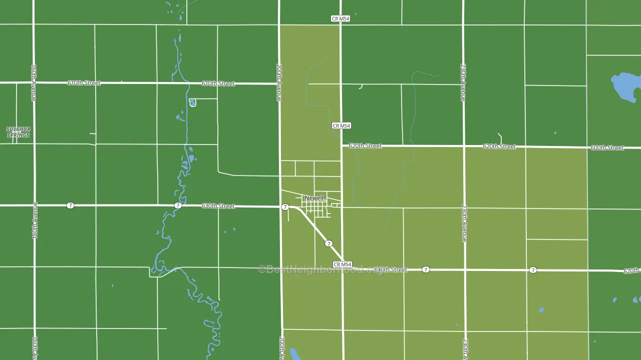 50568, IA block-group voter-turnout map