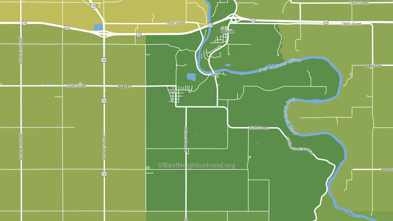 50569, IA block-group voter-turnout map