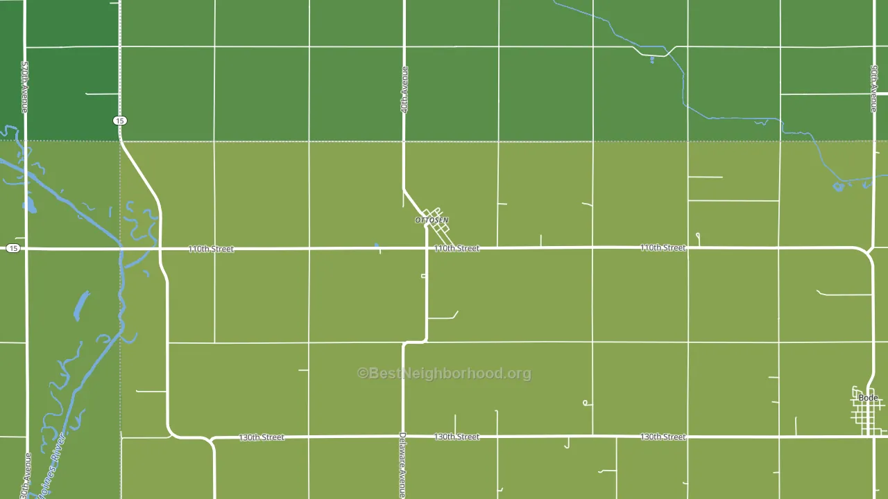 50570, IA block-group voter-turnout map