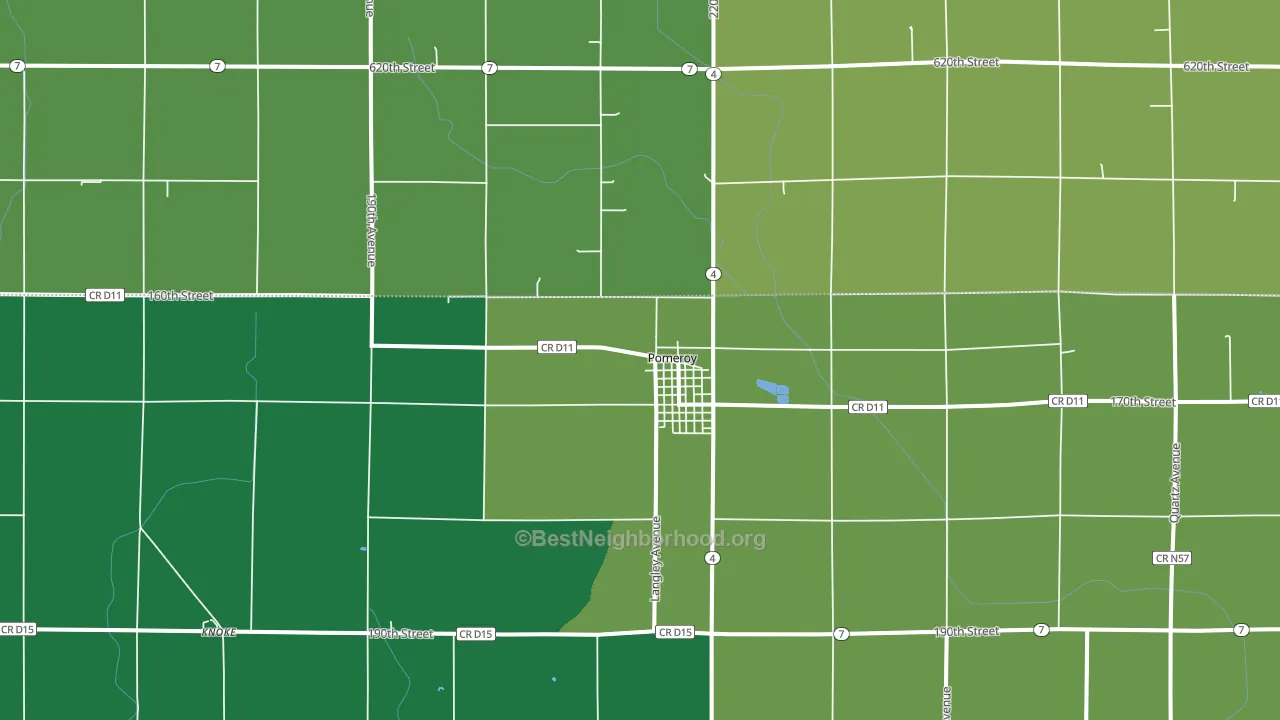 50575, IA block-group voter-turnout map