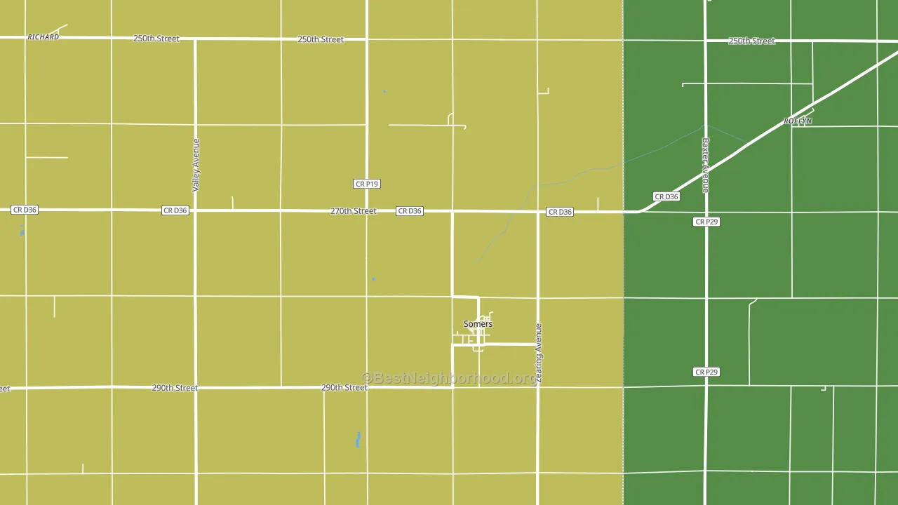 50586, IA block-group voter-turnout map