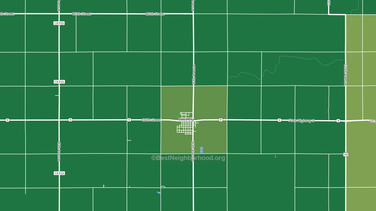 50590, IA block-group voter-turnout map