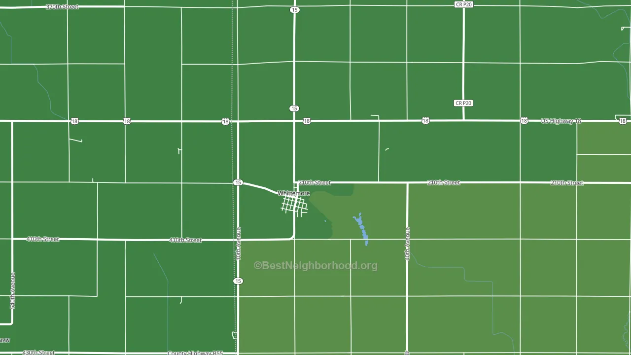 50598, IA block-group voter-turnout map